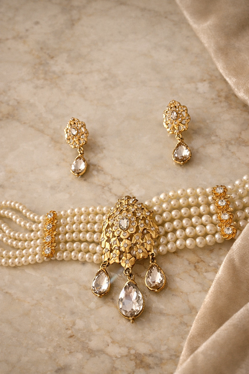 Parure Perles & Cristal