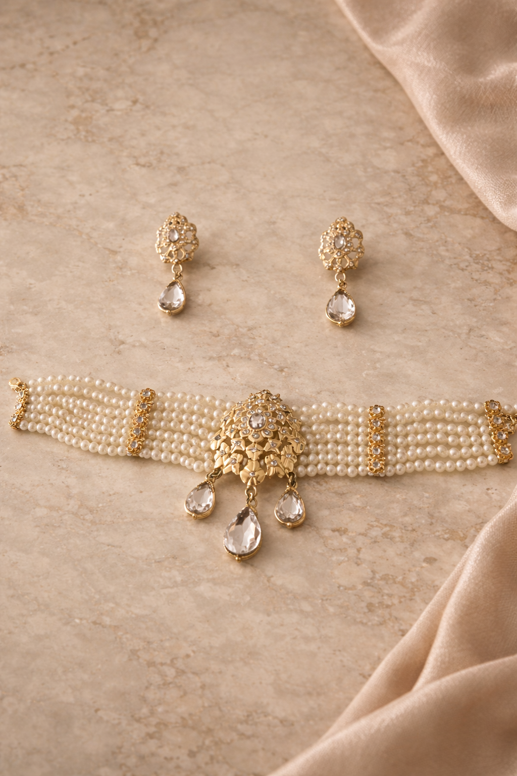 Parure Perles & Cristal